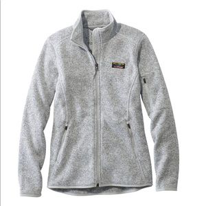Women’s LL Bean Pewter Zip Up Jacket - Large